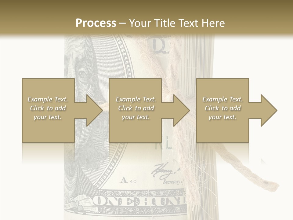 Objects Tightened Cash PowerPoint Template