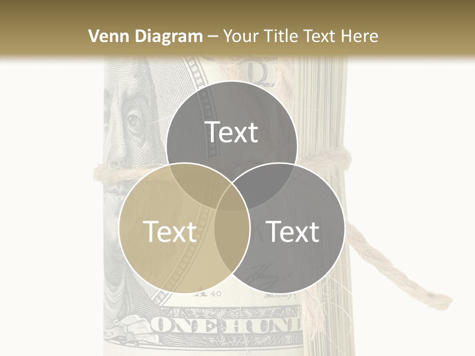 Objects Tightened Cash PowerPoint Template
