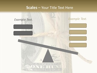 Objects Tightened Cash PowerPoint Template