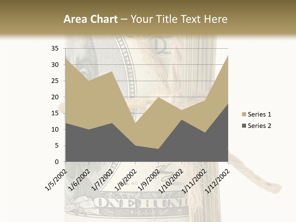 Objects Tightened Cash PowerPoint Template