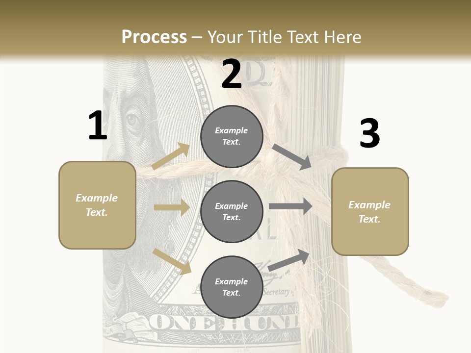 Objects Tightened Cash PowerPoint Template