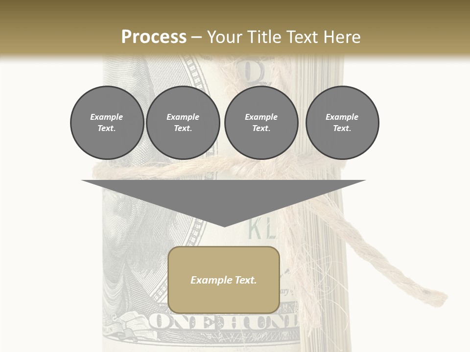 Objects Tightened Cash PowerPoint Template