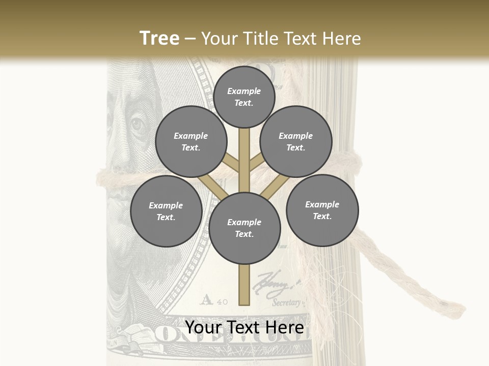 Objects Tightened Cash PowerPoint Template
