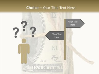 Objects Tightened Cash PowerPoint Template