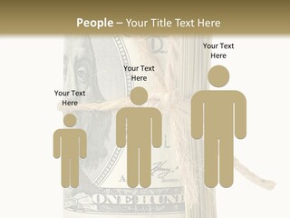 Objects Tightened Cash PowerPoint Template