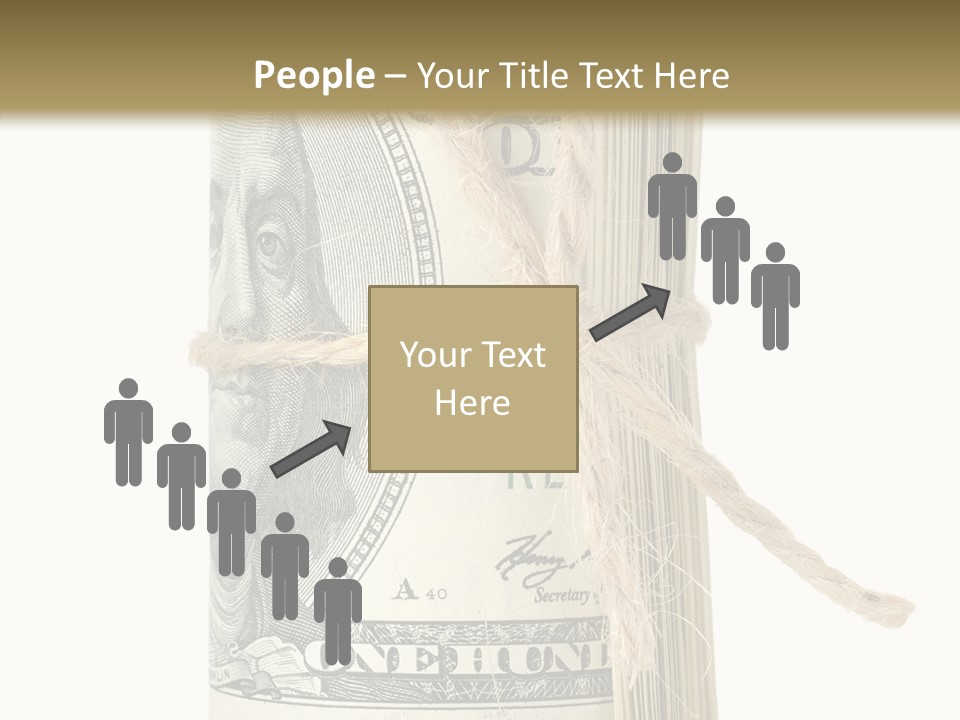 Objects Tightened Cash PowerPoint Template