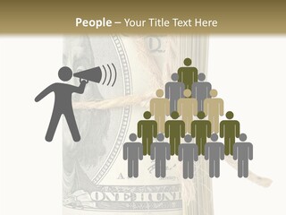 Objects Tightened Cash PowerPoint Template