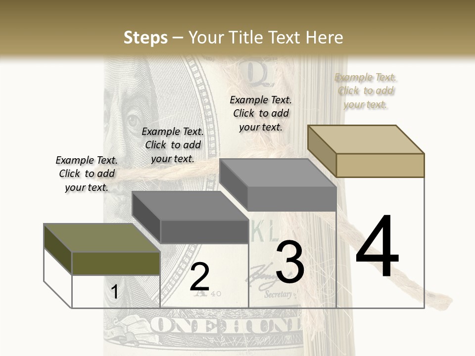 Objects Tightened Cash PowerPoint Template