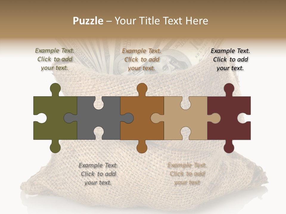 Commercial Gifts Money PowerPoint Template