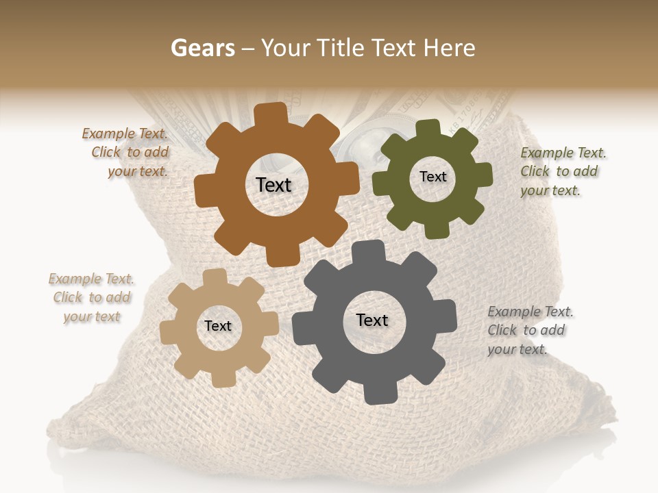 Commercial Gifts Money PowerPoint Template