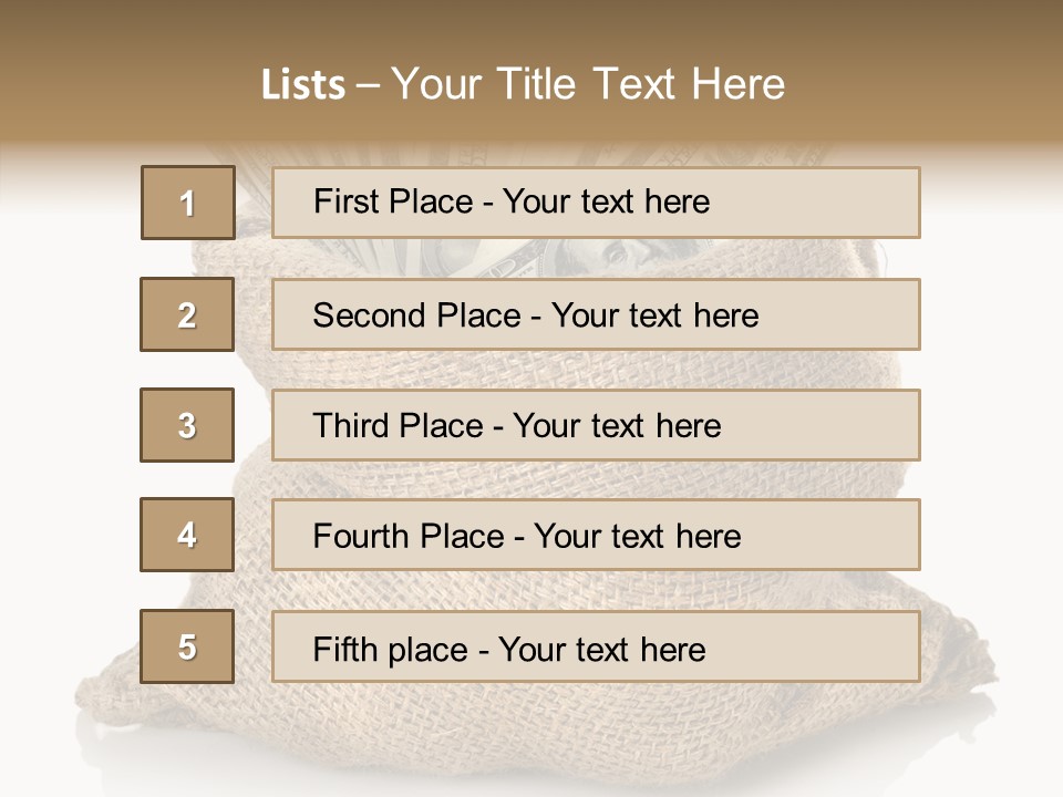 Commercial Gifts Money PowerPoint Template