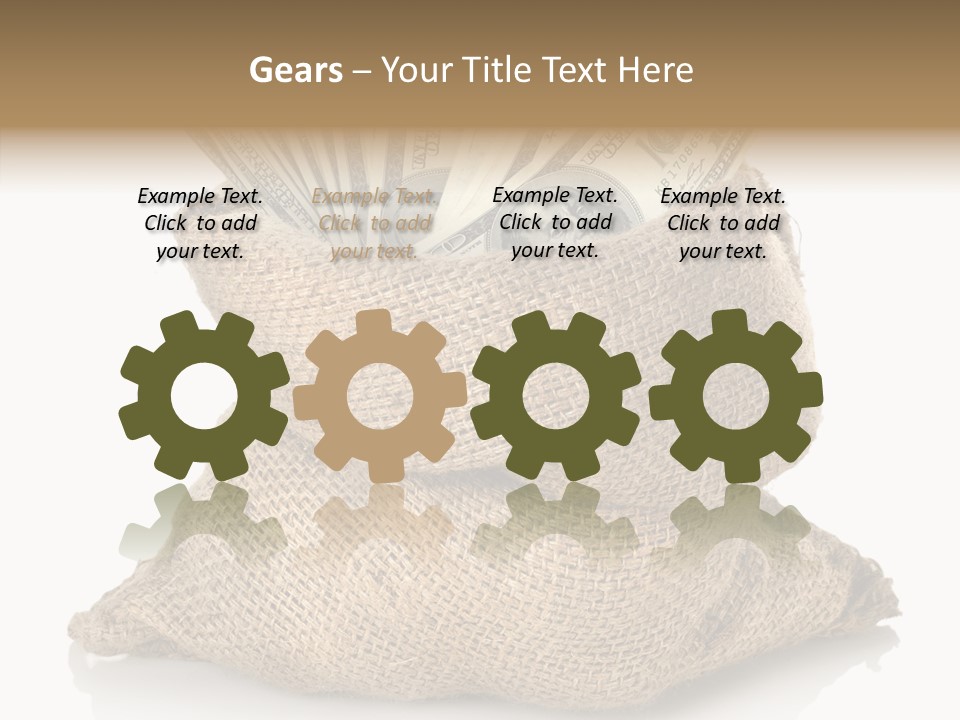 Commercial Gifts Money PowerPoint Template