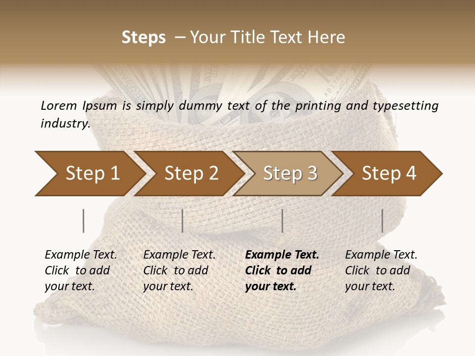 Commercial Gifts Money PowerPoint Template