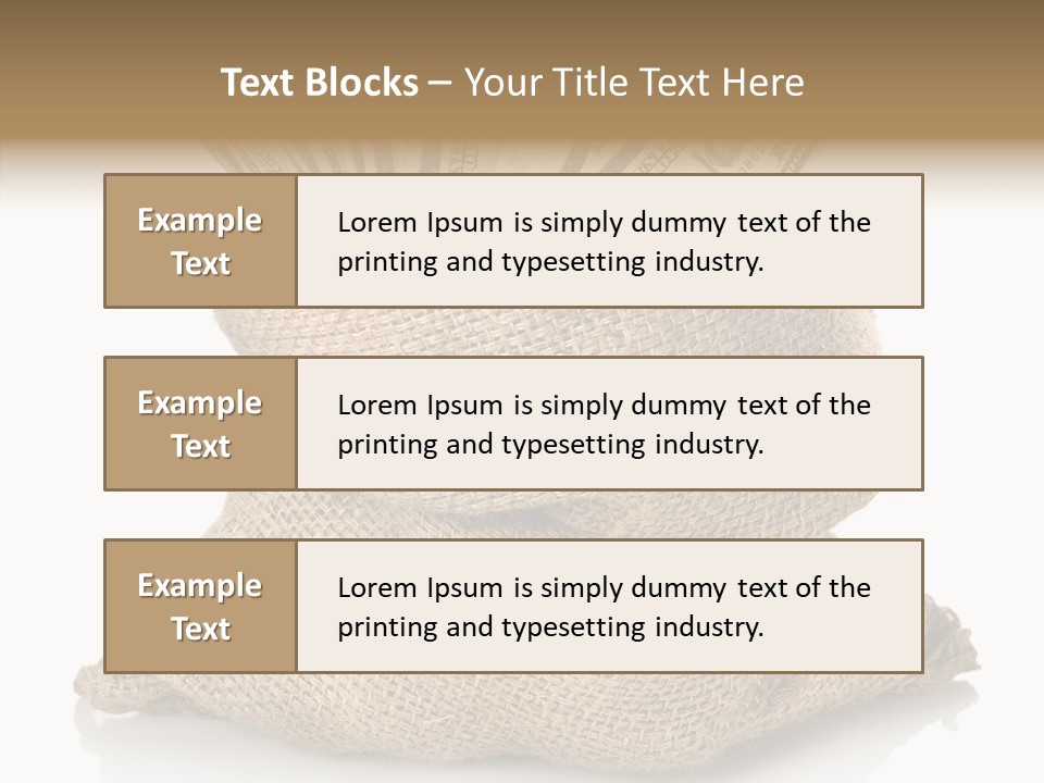 Commercial Gifts Money PowerPoint Template