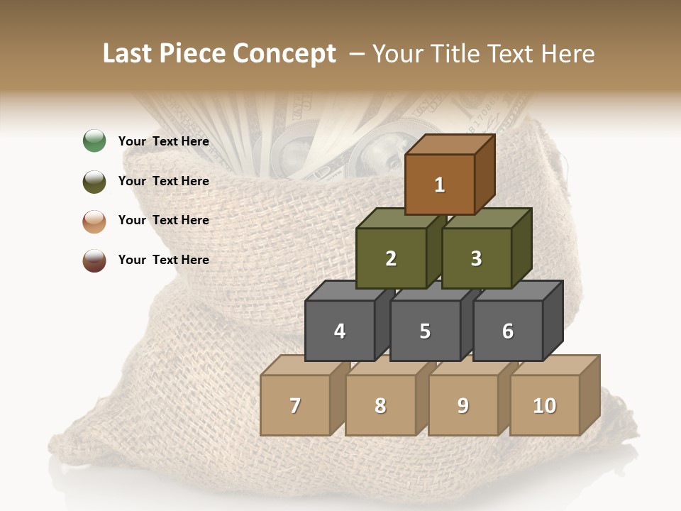 Commercial Gifts Money PowerPoint Template