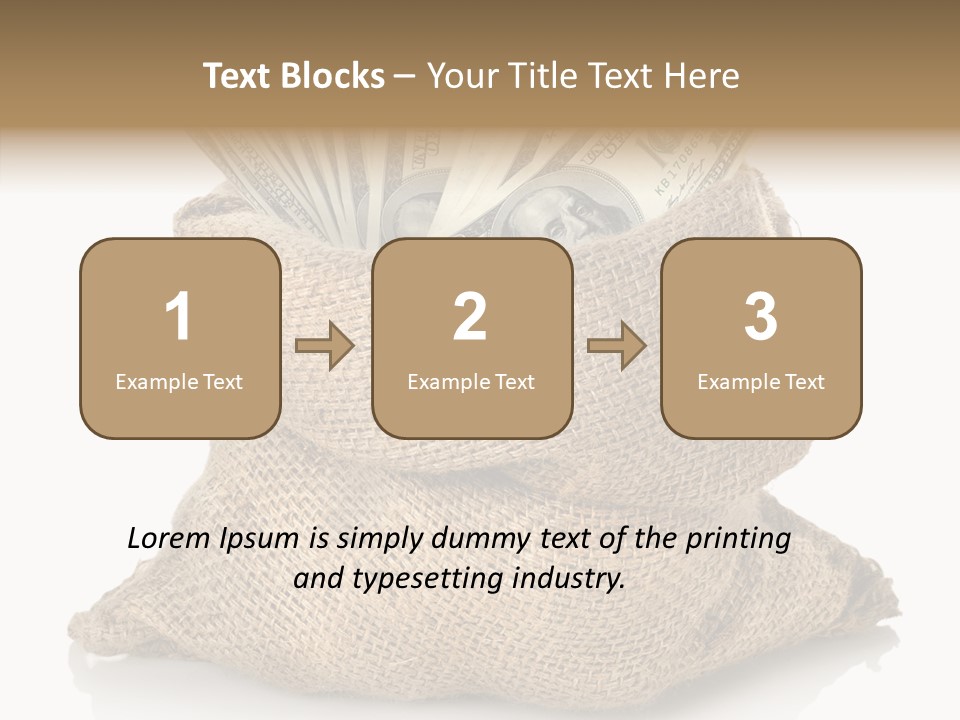 Commercial Gifts Money PowerPoint Template