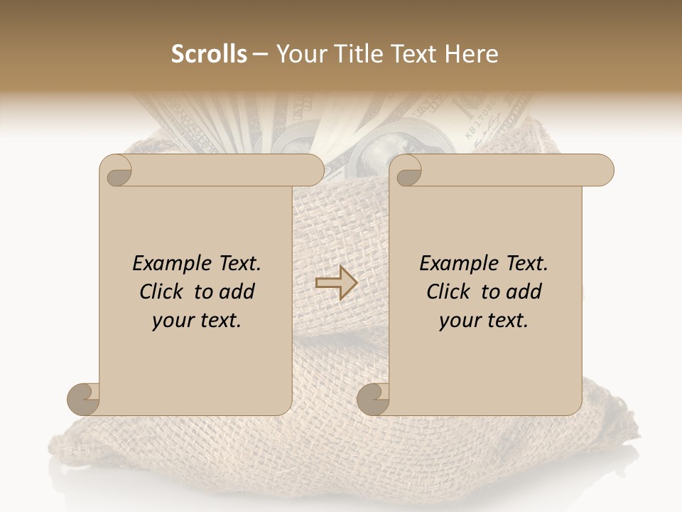 Commercial Gifts Money PowerPoint Template