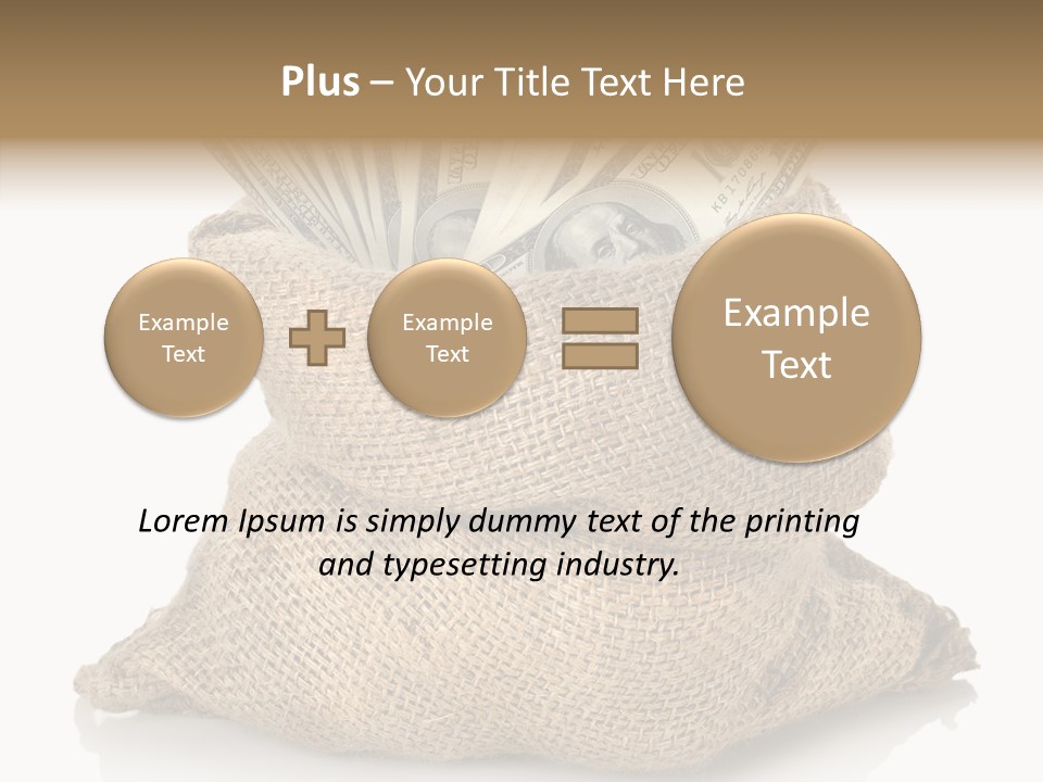 Commercial Gifts Money PowerPoint Template