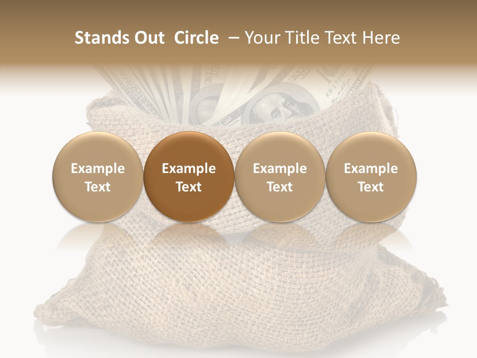 Commercial Gifts Money PowerPoint Template