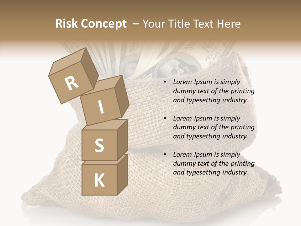 Commercial Gifts Money PowerPoint Template