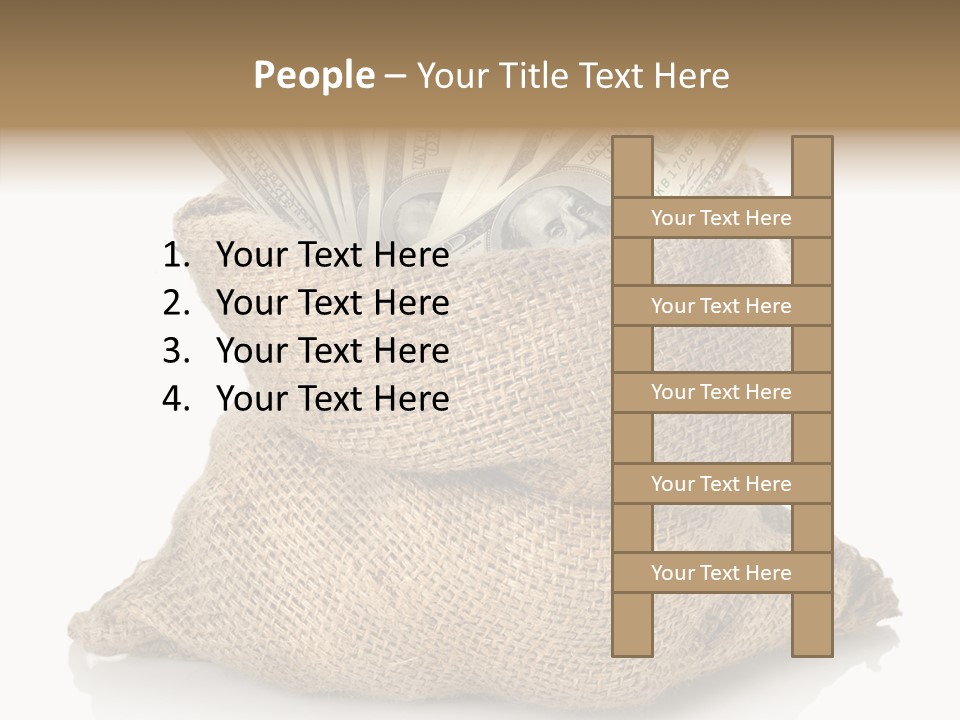 Commercial Gifts Money PowerPoint Template