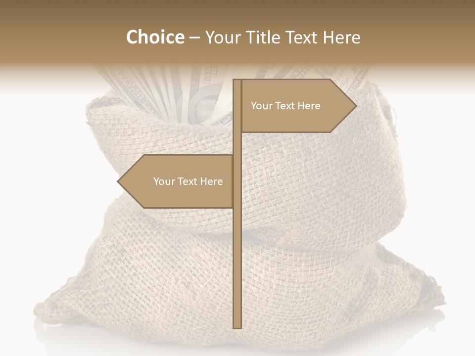 Commercial Gifts Money PowerPoint Template