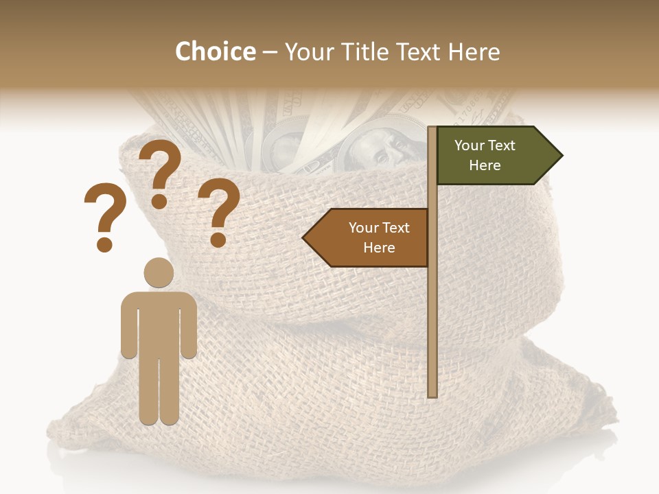 Commercial Gifts Money PowerPoint Template