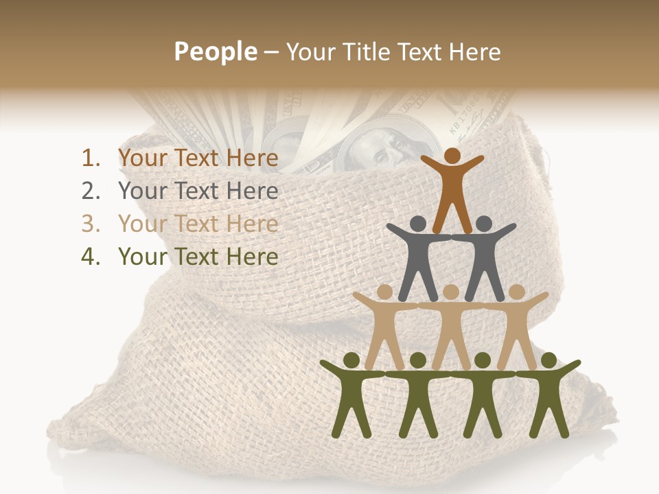 Commercial Gifts Money PowerPoint Template