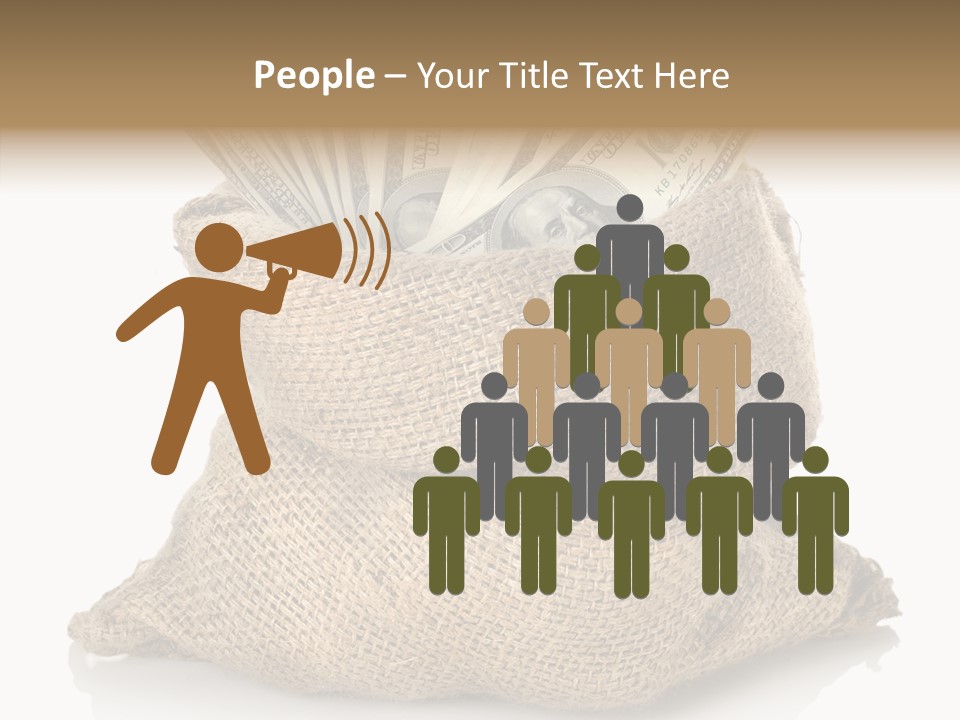 Commercial Gifts Money PowerPoint Template