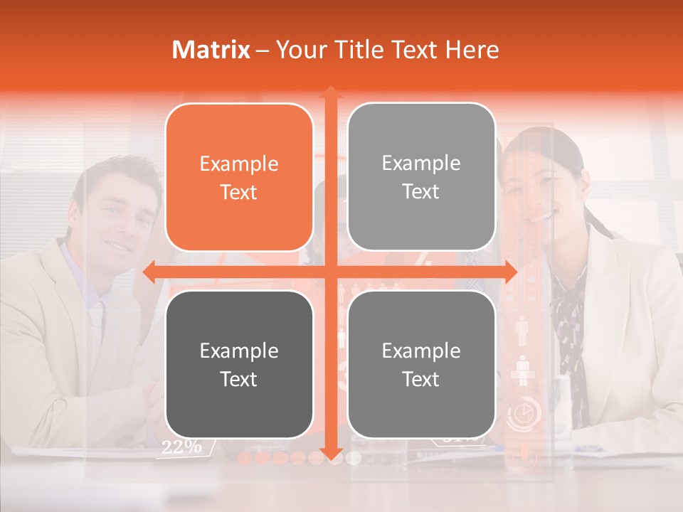 Staff Hologram Smiling PowerPoint Template