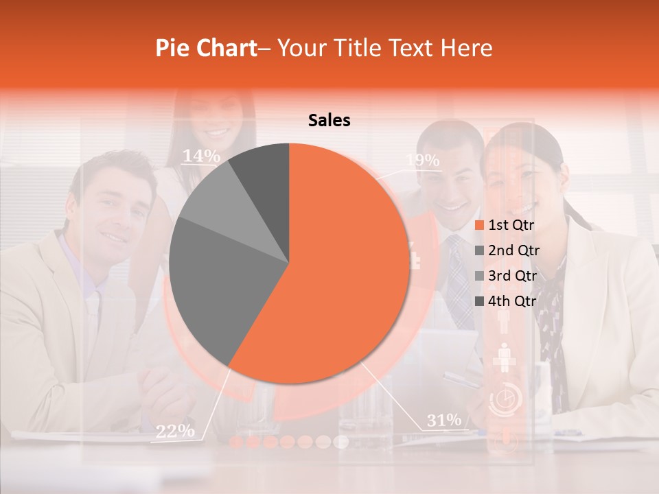 Staff Hologram Smiling PowerPoint Template