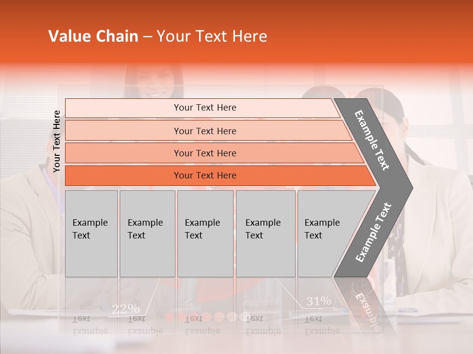 Staff Hologram Smiling PowerPoint Template