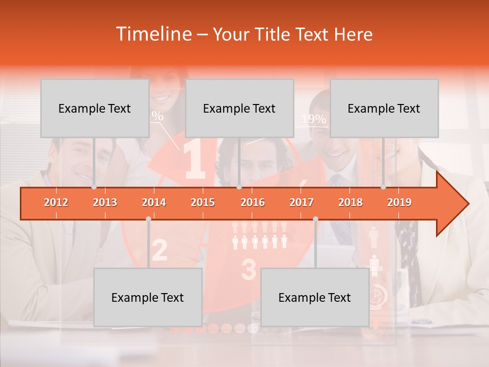 Staff Hologram Smiling PowerPoint Template