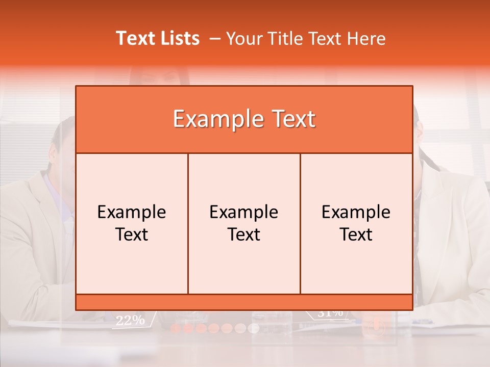 Staff Hologram Smiling PowerPoint Template