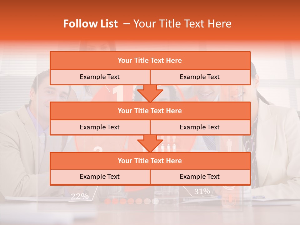 Staff Hologram Smiling PowerPoint Template