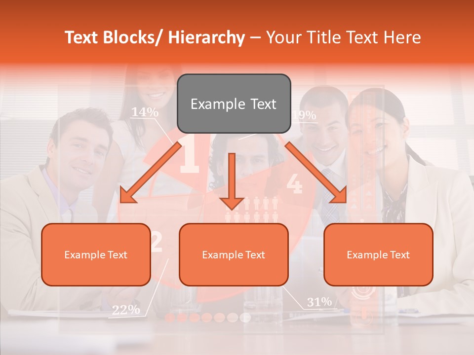 Staff Hologram Smiling PowerPoint Template