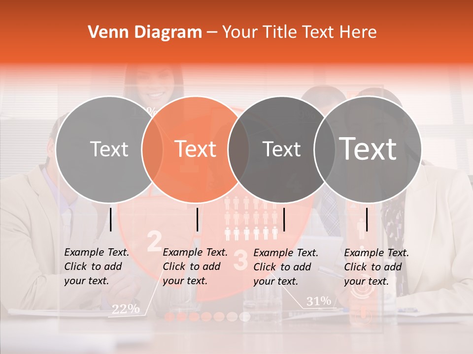 Staff Hologram Smiling PowerPoint Template