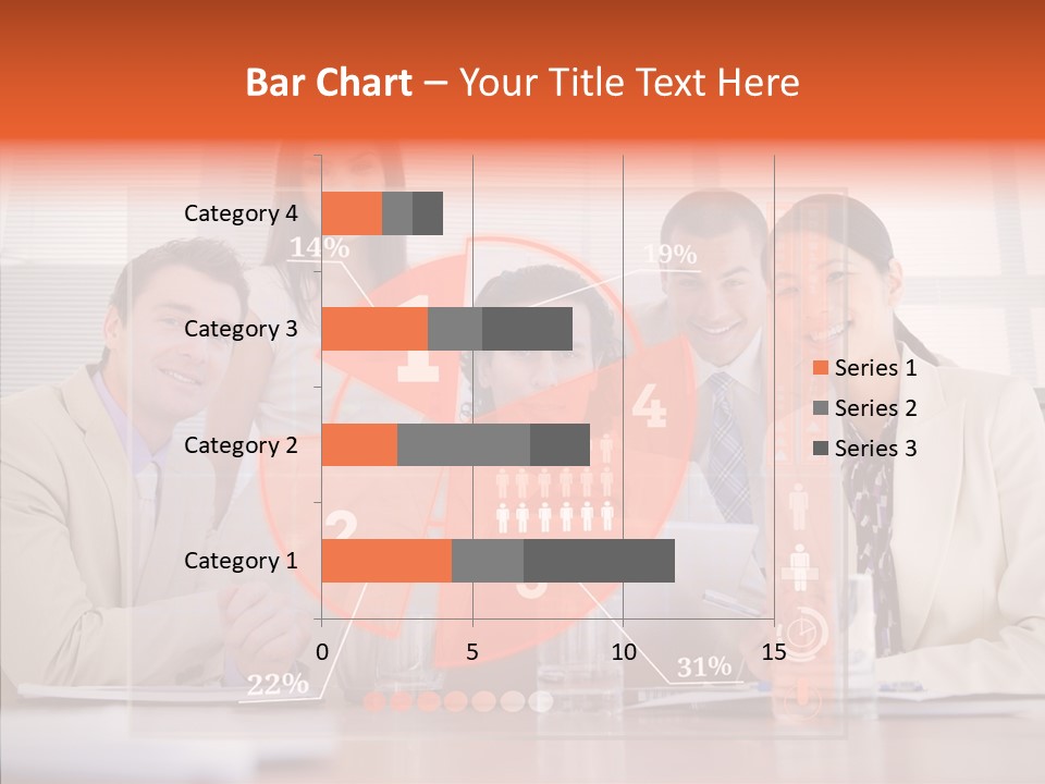 Staff Hologram Smiling PowerPoint Template
