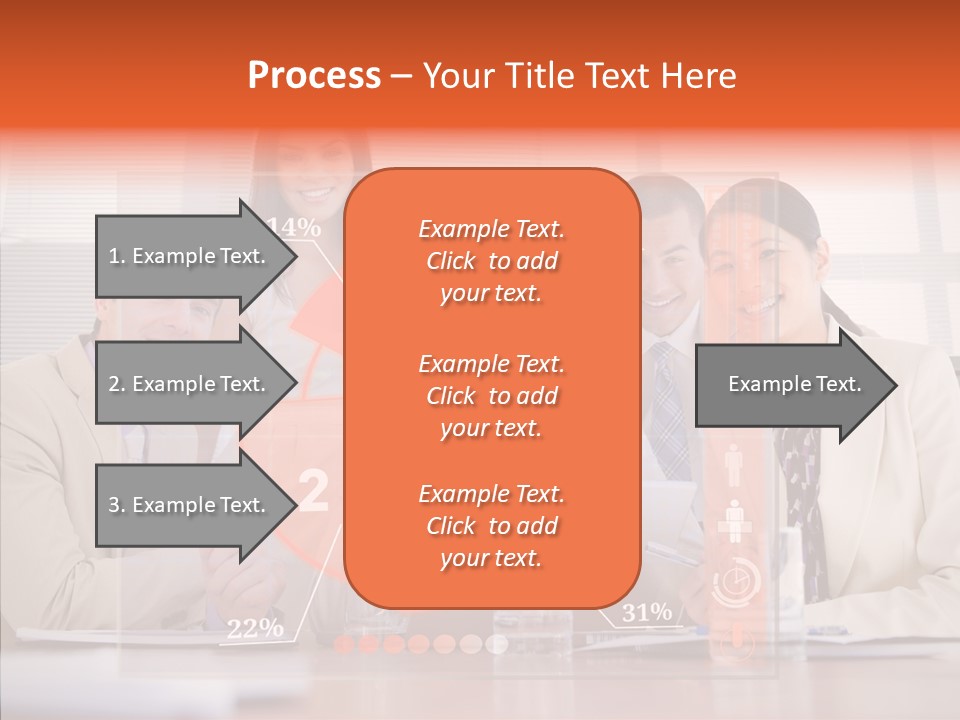 Staff Hologram Smiling PowerPoint Template