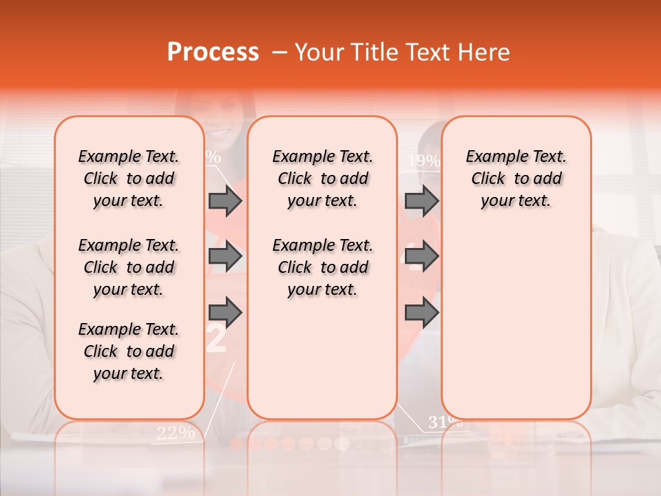 Staff Hologram Smiling PowerPoint Template