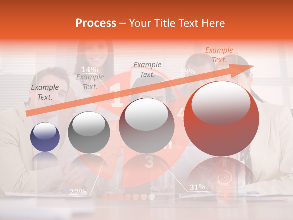 Staff Hologram Smiling PowerPoint Template