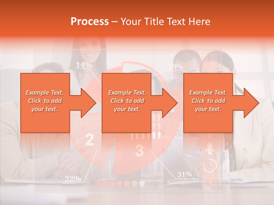 Staff Hologram Smiling PowerPoint Template