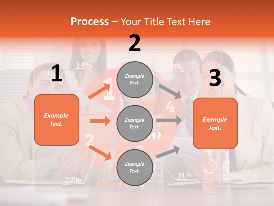Staff Hologram Smiling PowerPoint Template