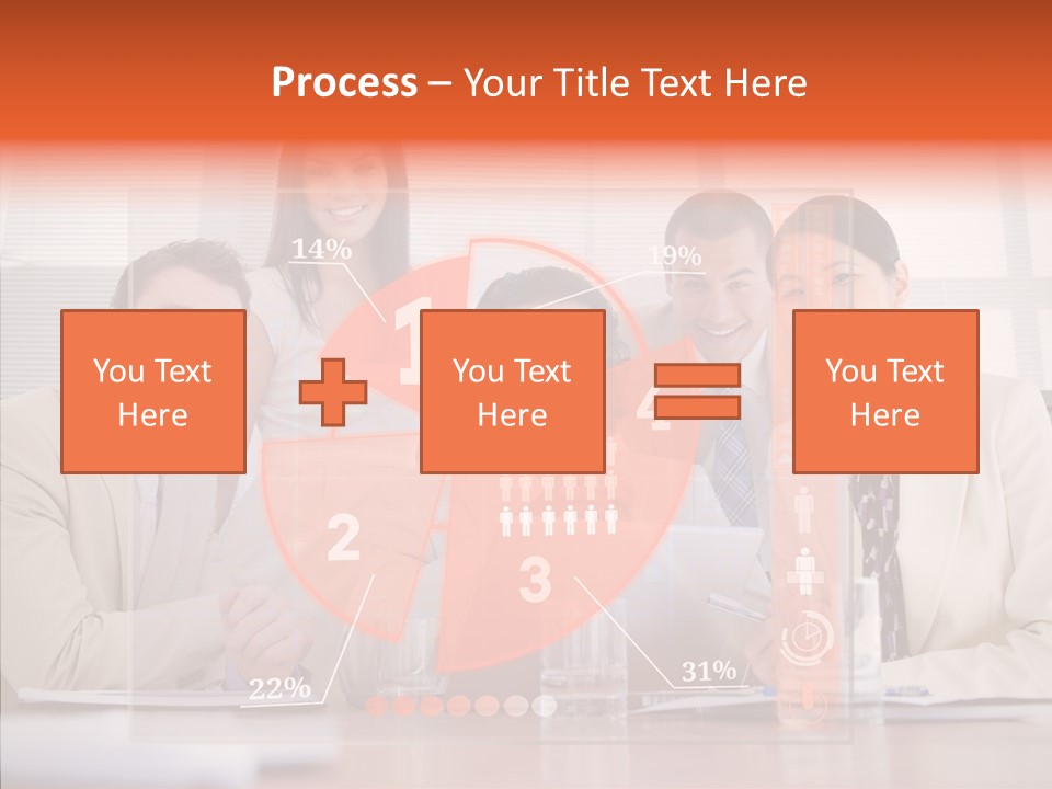Staff Hologram Smiling PowerPoint Template