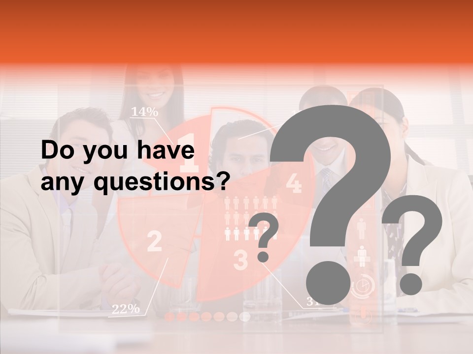 Staff Hologram Smiling PowerPoint Template