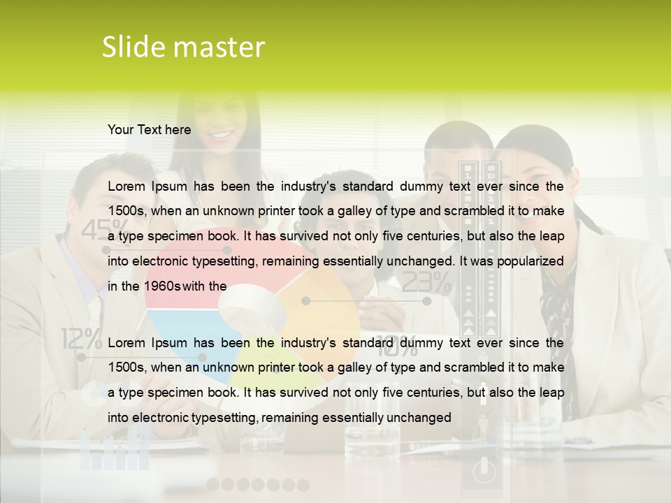 Holographic Male Caucasian PowerPoint Template