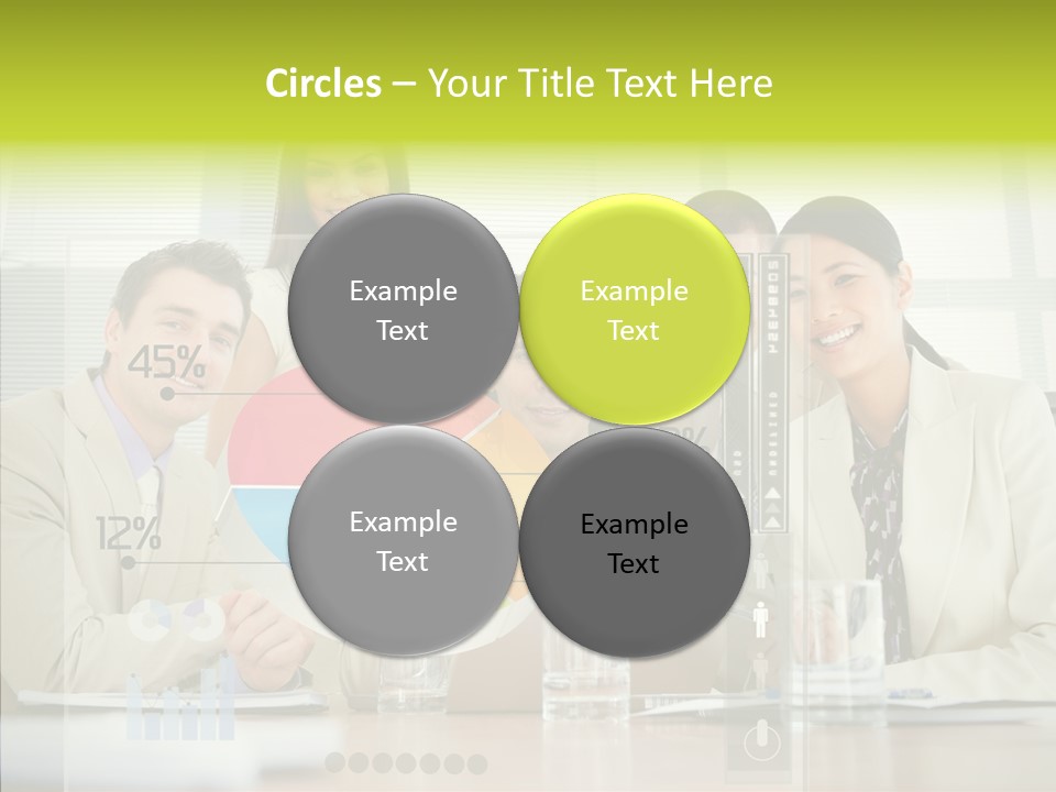 Holographic Male Caucasian PowerPoint Template