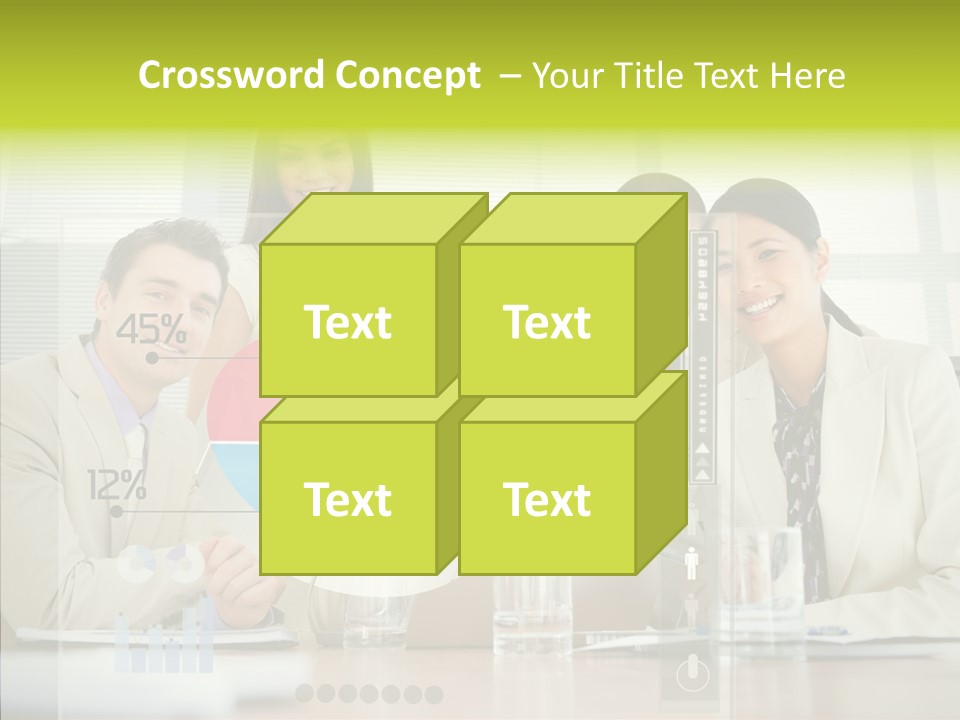 Holographic Male Caucasian PowerPoint Template