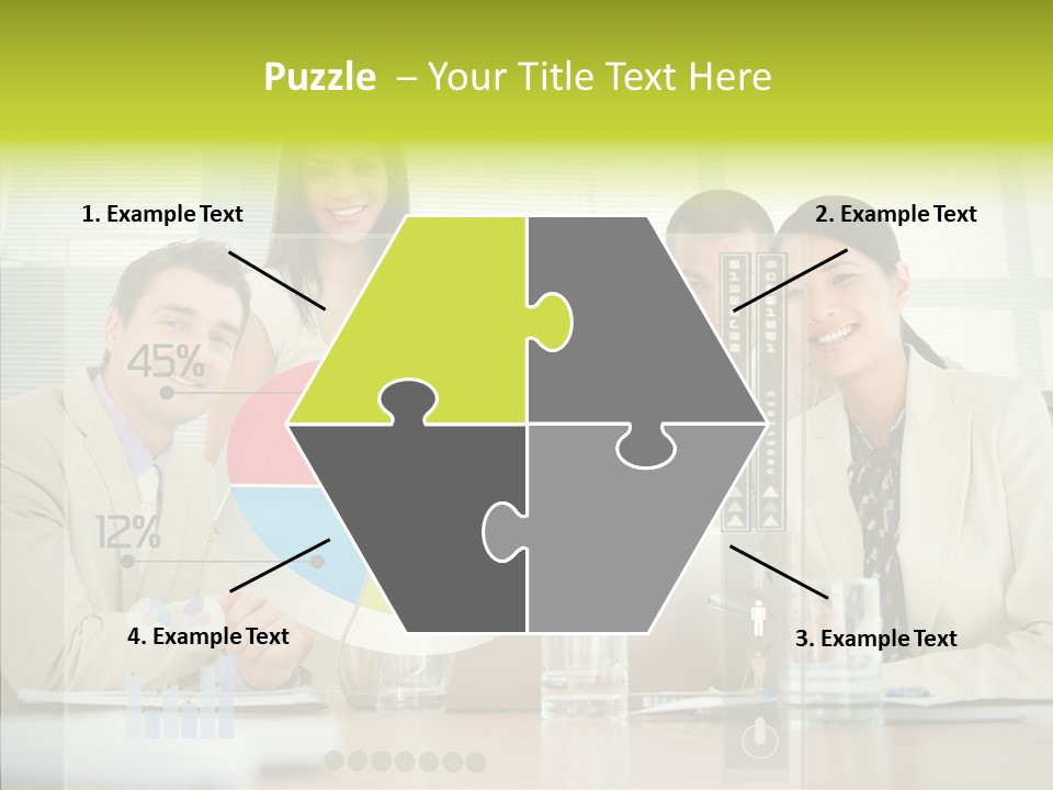 Holographic Male Caucasian PowerPoint Template