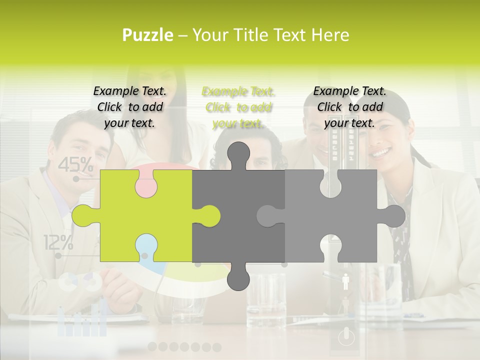 Holographic Male Caucasian PowerPoint Template